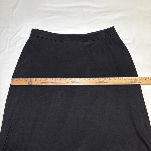 KASPER Black Knit Stretch Long Maxi Skirt SZ 1X Plus Size Office Wear Formal NWT - Picture 10 of 15